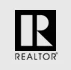 Realtor logo with stylized "R" design.